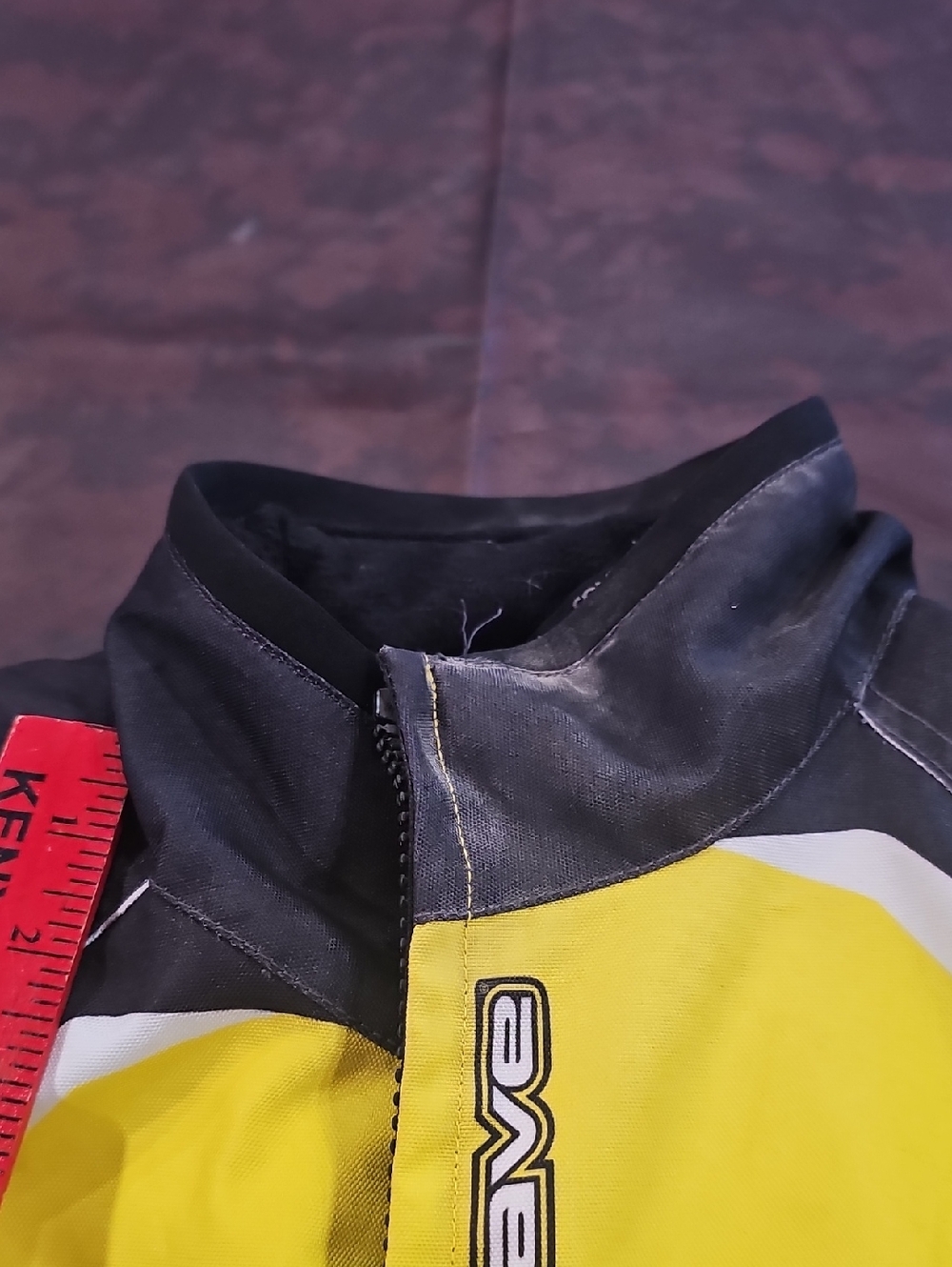 Yellow, White And Black Snowmobile Jacket - Picture 3 of 10